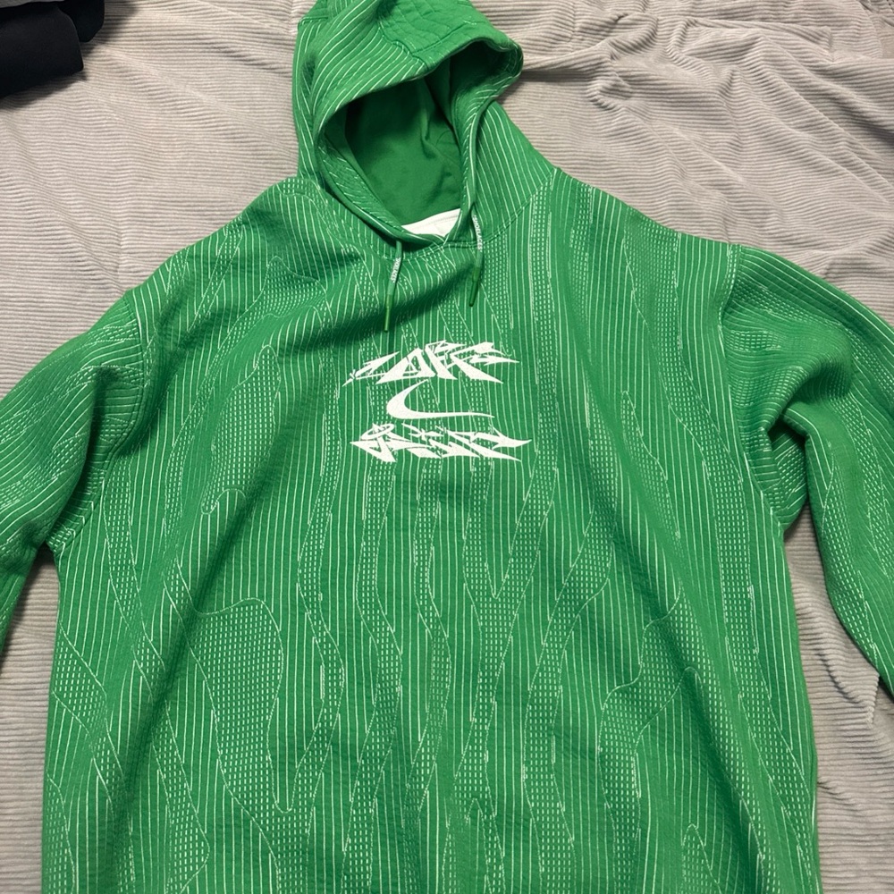 Off White X Nike Kelly green hoodie size L